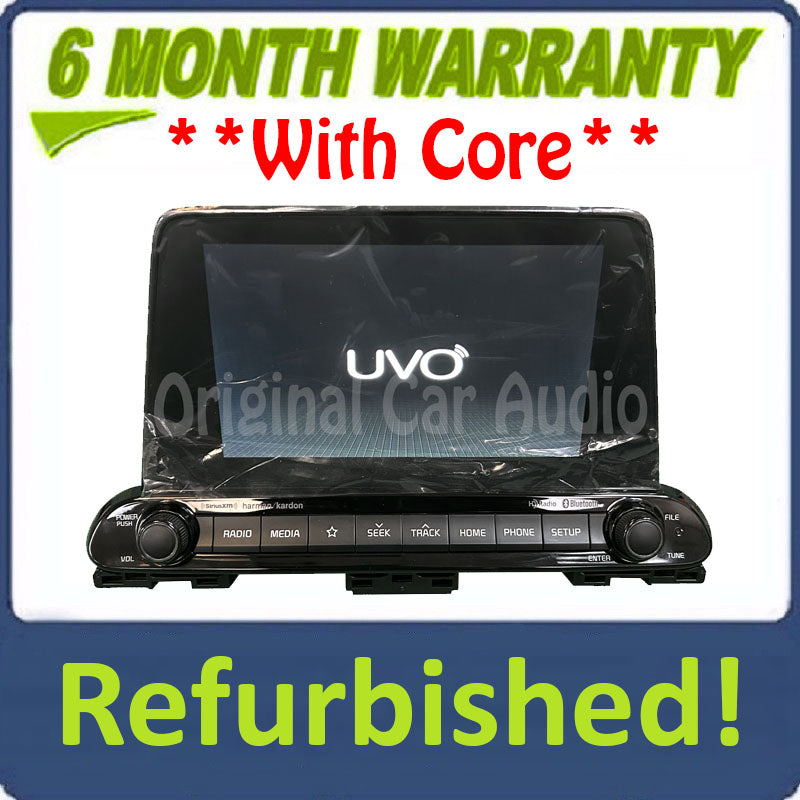 Refurbished 2019 - 2021 Kia Forte OEM AM FM XM HD Harman Kardon Non-Nav Multi Media Radio Receiver
