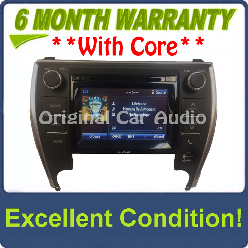 2015 - 2017 Toyota Camry OEM AM FM XM HD Touch Screen Radio Gracenote P11222