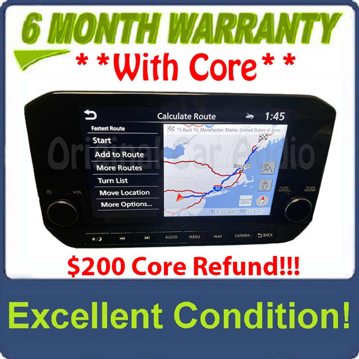 2022 - 2024 Nissan Pathfinder OEM Navigation Multi Media Apple Car Play Android Auto Bluetooth SAT Radio Receiver - Digital