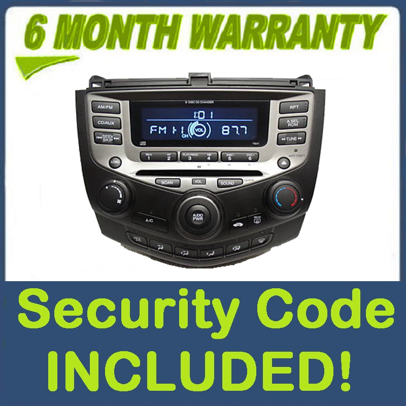 NEW 2003 2004 2005 2006 2007 Honda accord 6 CD changer Radio 03 04 05 LX EX AUX