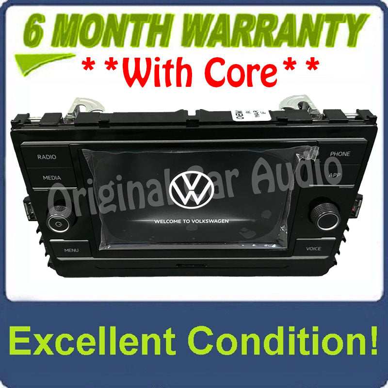 2021 - 2024 Volkswagen Tiguan Atlas OEM Navigation Radio Receiver Sat Nav RT5 Bluetooth HDD 6.5" Display Screen