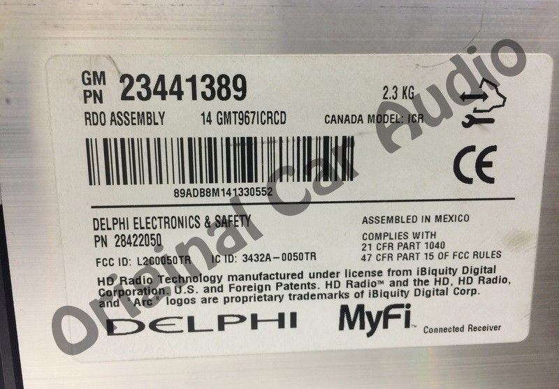 New Unlocked 2013 2014 Chevrolet Traverse Buick Enclave OEM Touch Screen Satellite Radio CD Player Receiver
