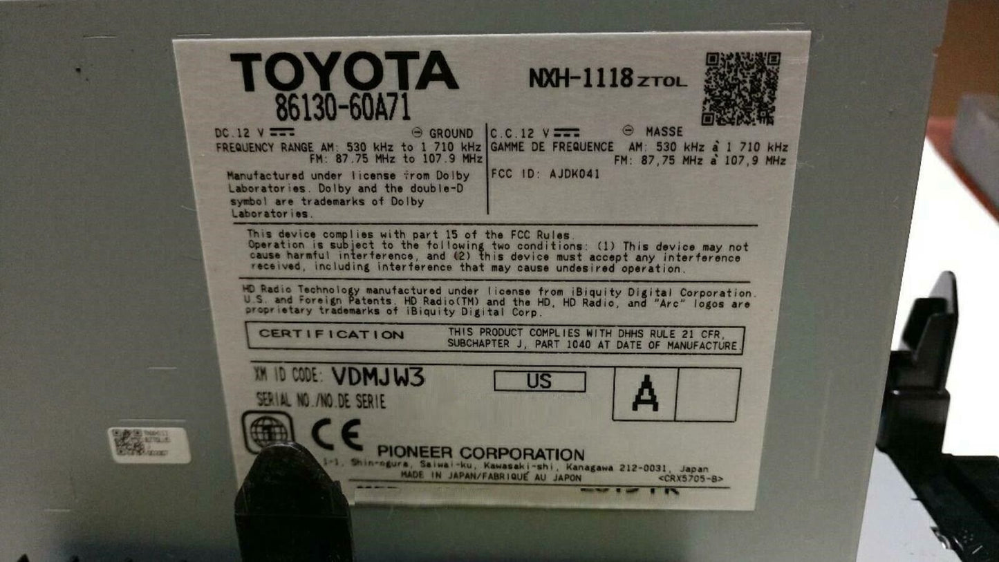 Refurbished 2013 - 2015 LEXUS LX570 OEM Mark Levinson Navigation Radio CD Player Receiver P11027
