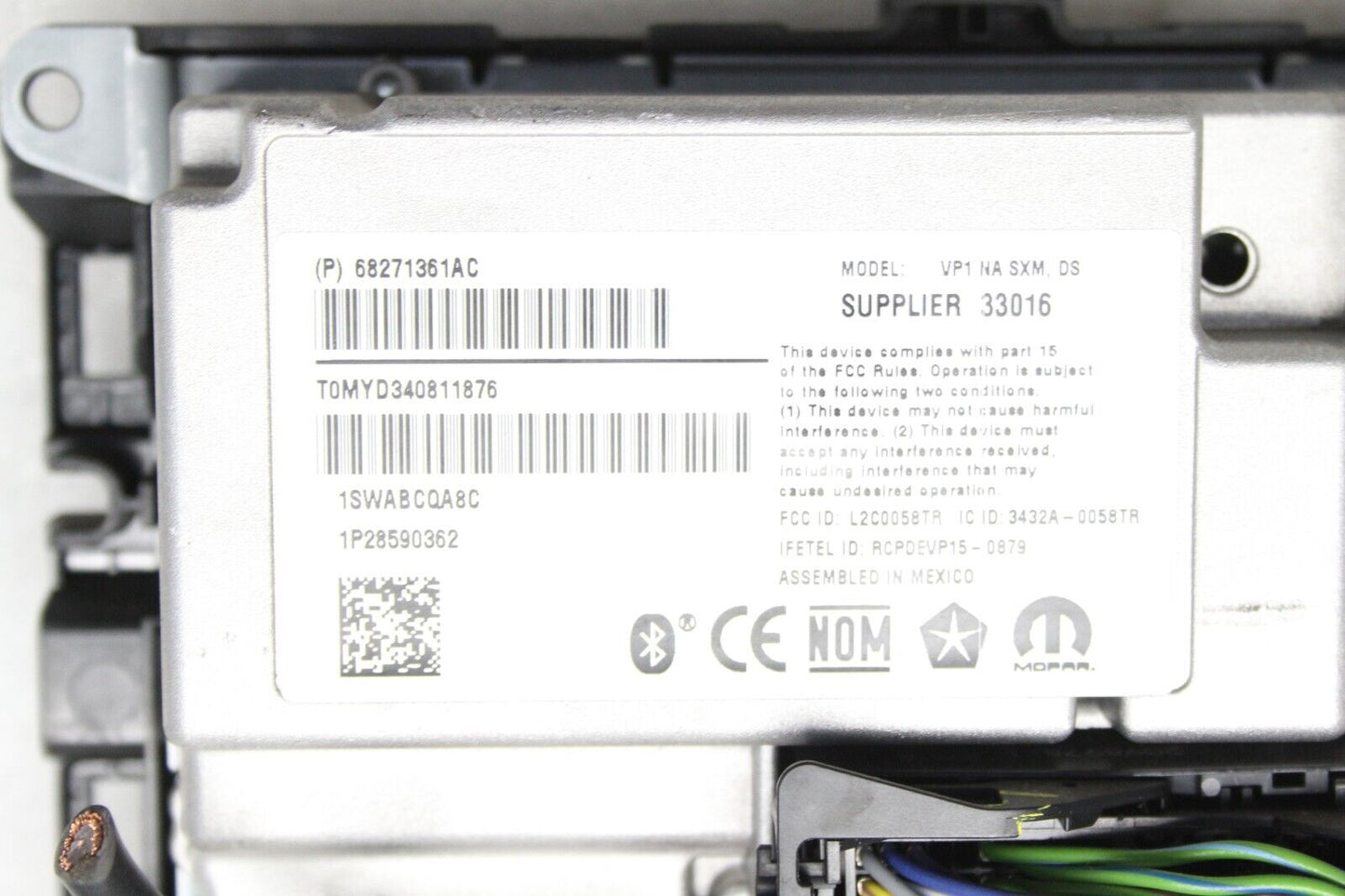 2017 - 2020 Ram 1500 OEM AM FM Radio Media Receiver VP1 NA SXM