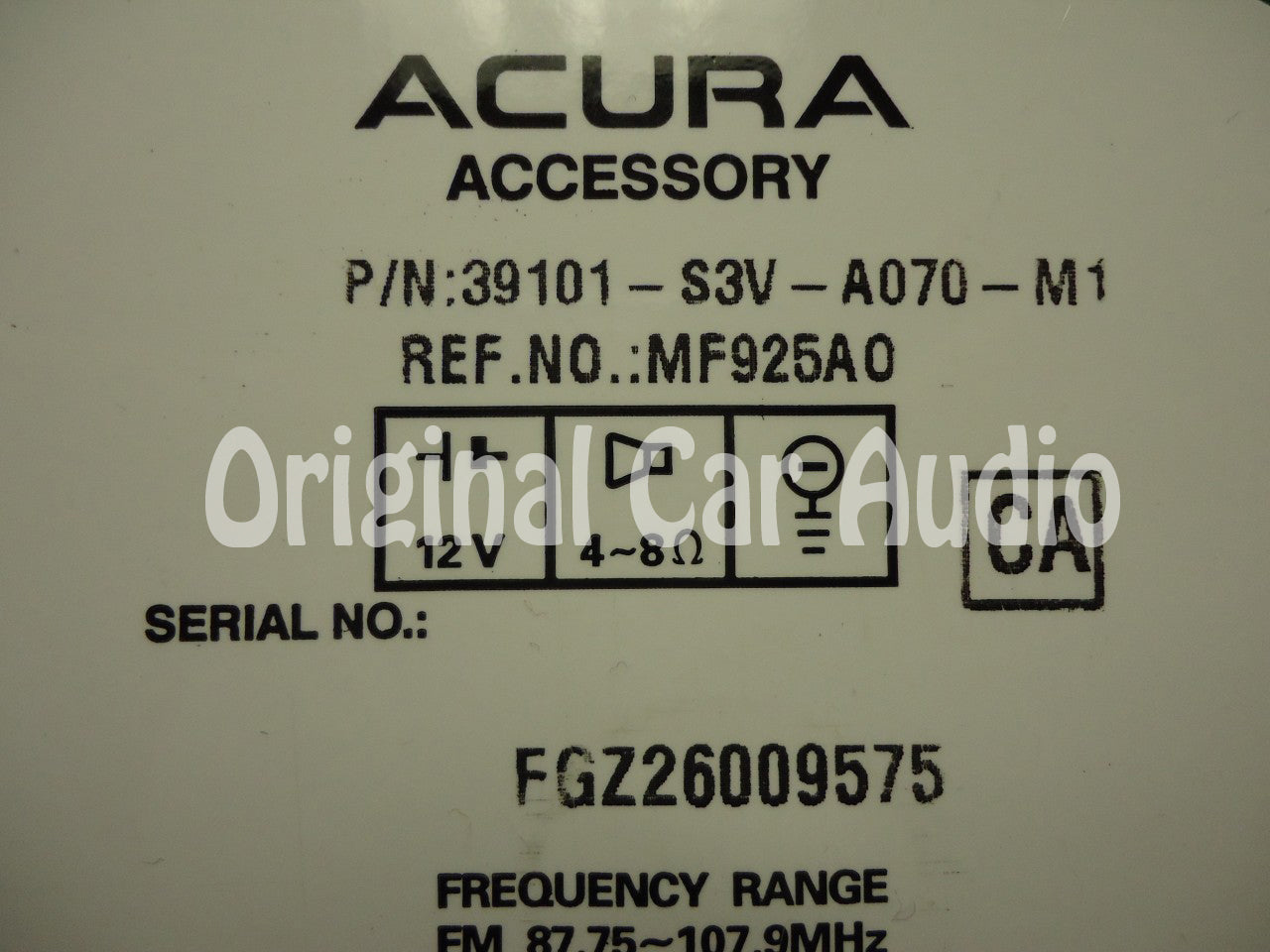 ACURA MDX Radio Stereo CD Player XM 2PF3 2005 2006 w/ CODE