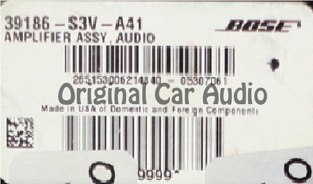 05 06 Acura MDX Touring BOSE Amplifier Amp 39186-S3V-A41 2005 2006