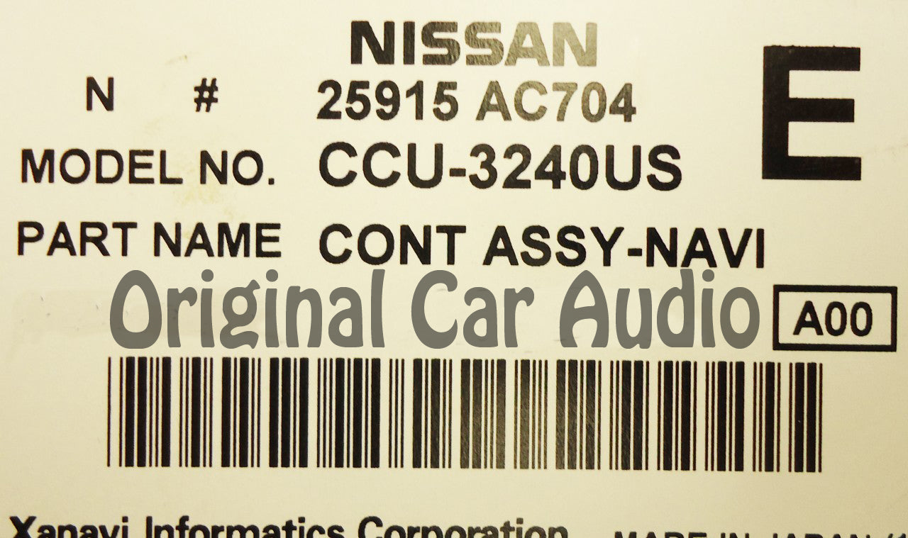 NISSAN Pathfinder 350Z INFINITI G35 Navigation Disc DVD-ROM Drive 2004 2005