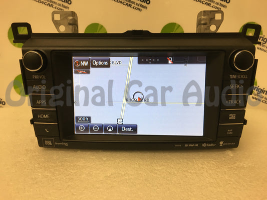 2015 - 2018 Toyota Rav4 OEM JBL Entune Navigation Gracenote SAT HD Radio 100576