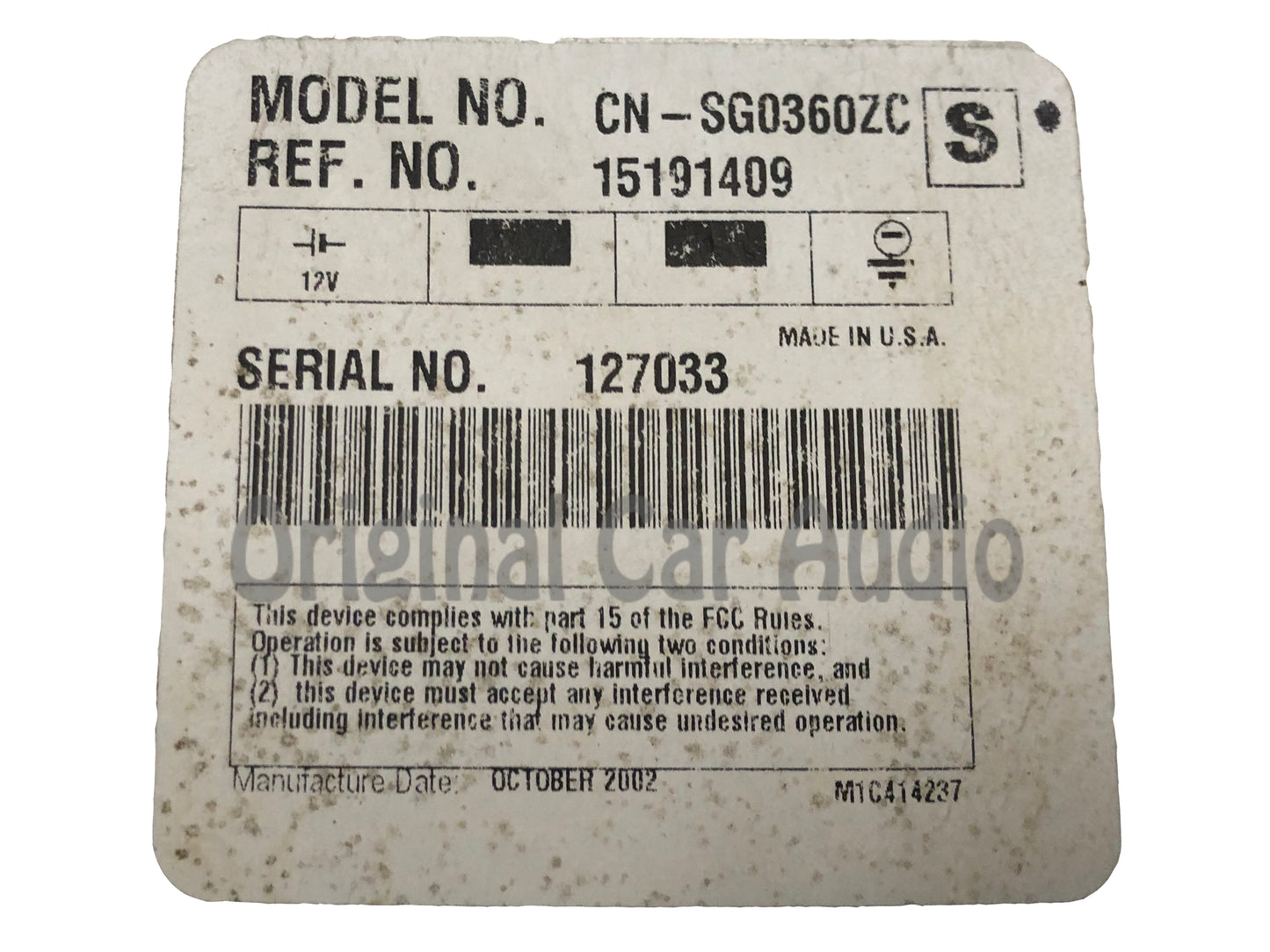 Chevy GMC Cadillac Overhead DVD Player SCREEN SHALE