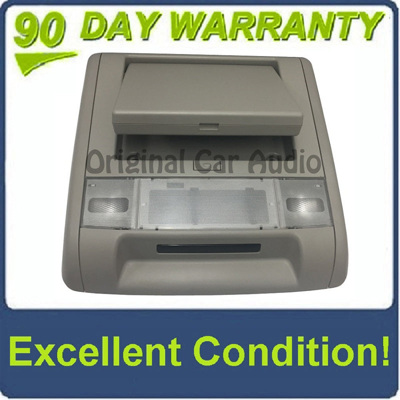 GMC overhead DVD player screen with bezel and dome lights