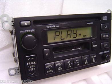 1990 - 2002 Toyota Radio CD and Cassette Player 16810