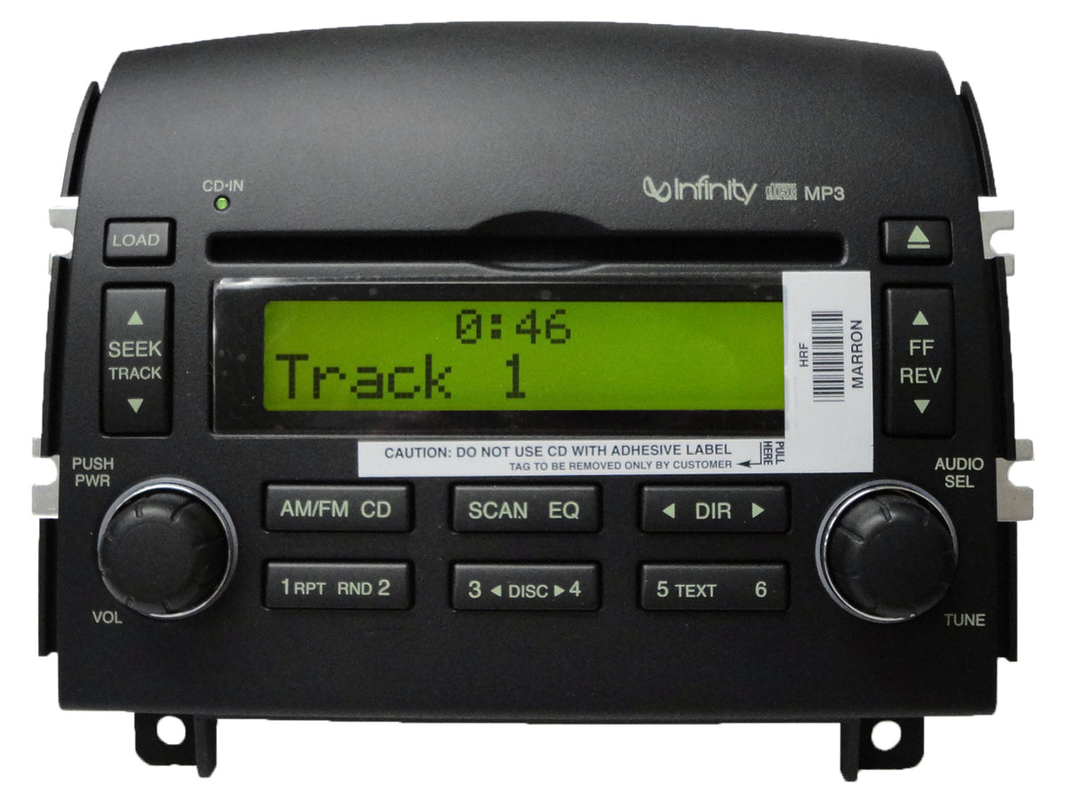 NEW 06 07 08 Hyundai SONATA Infinity Radio MP3 6 Disc CD Changer Player BLACK