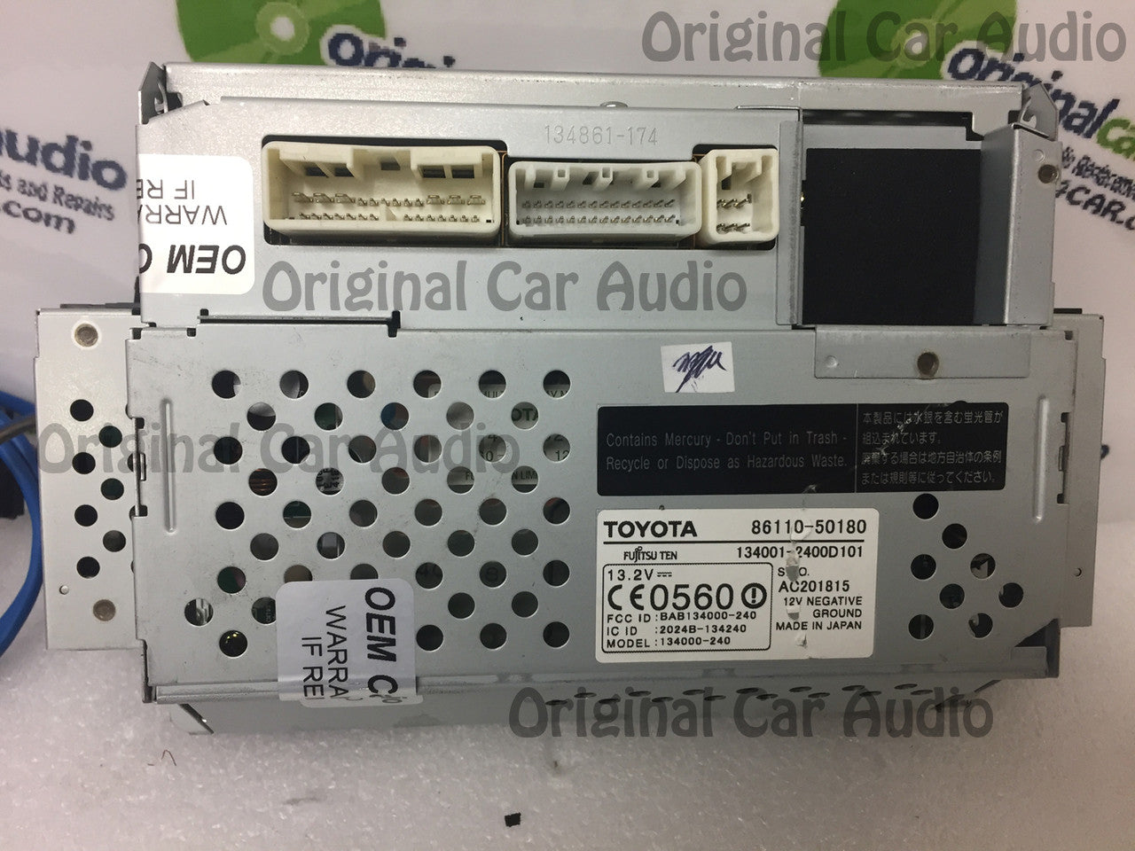 Repair Service 2001 - 2006 Lexus LS430 OEM Navigation Display Screen Monitor GPS