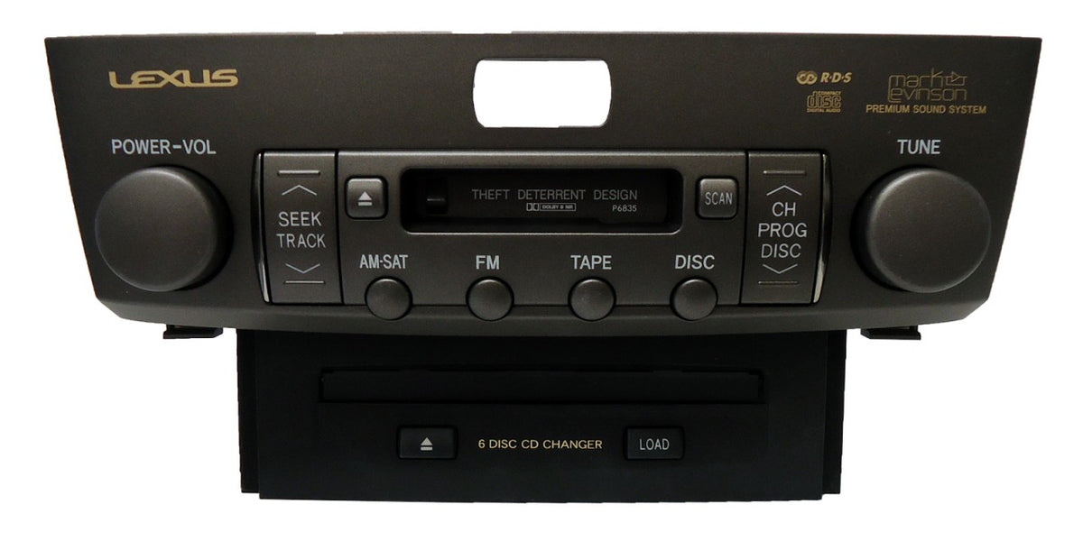 LEXUS LS430 Navigation Satellite XM Cassette Tape Player 6 Disc Changer Stereo P6835 OEM 86120-50B90 2004 2005 2006 04 05 06