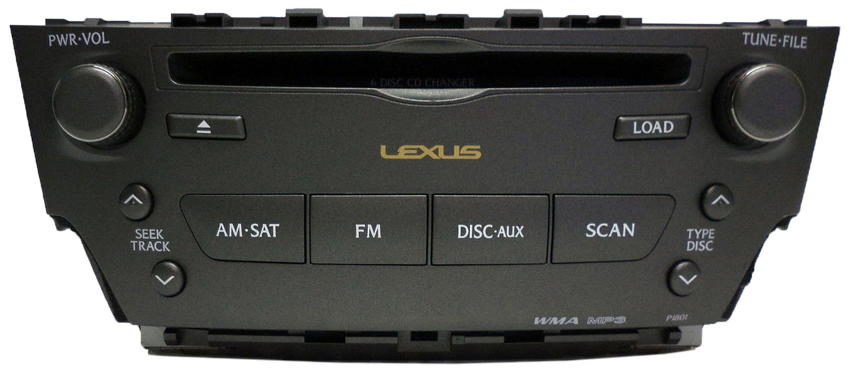 LEXUS IS250 IS-250 IS350 IS-350 IS-F Radio 6 Disc Changer CD Player SAT P1801 2006 2007 2008