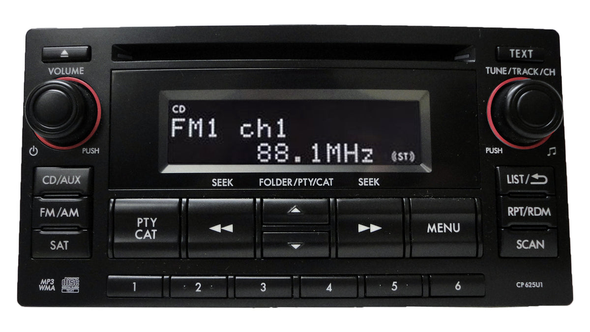 Subaru XM Satellite Bluetooth Radio AUX CD Player CP625U1