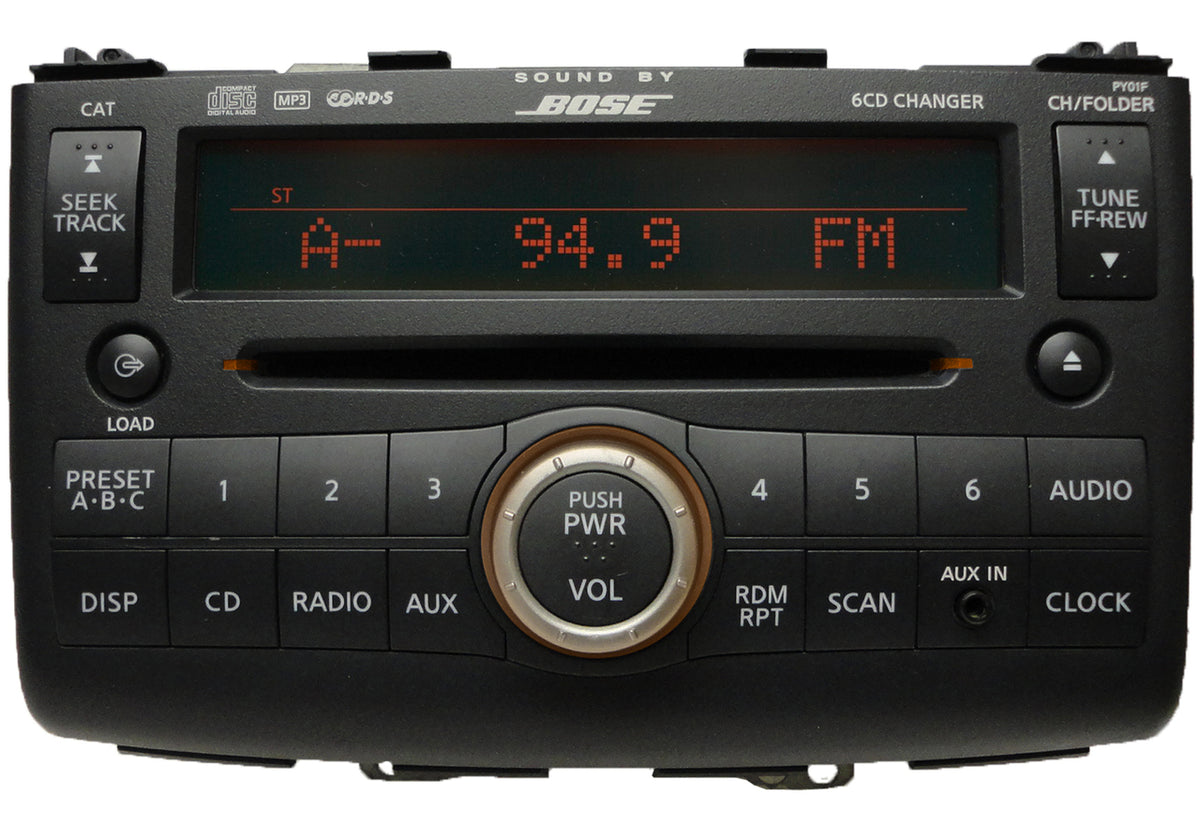 2008 2009 2010 NISSAN Rogue OEM AM FM BOSE Radio CD Player Auxiliary Input