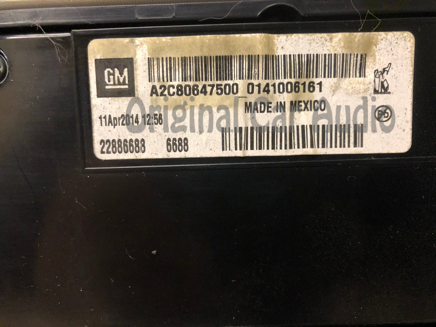 2013 - 2015 Chevrolet Volt OEM Radio Dash Panel Bezel FACEPLATE ONLY
