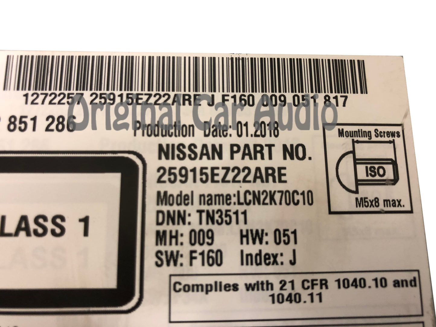 2016 - 2019 Nissan Titan XD OEM Touch Screen Navigation CD Multi Media AM FM Radio Receiver