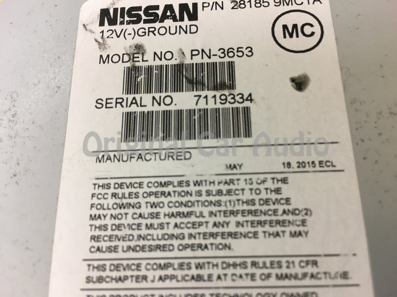 2014 - 2017 Nissan Sentra Versa OEM Single CD AM FM USB Radio Receiver