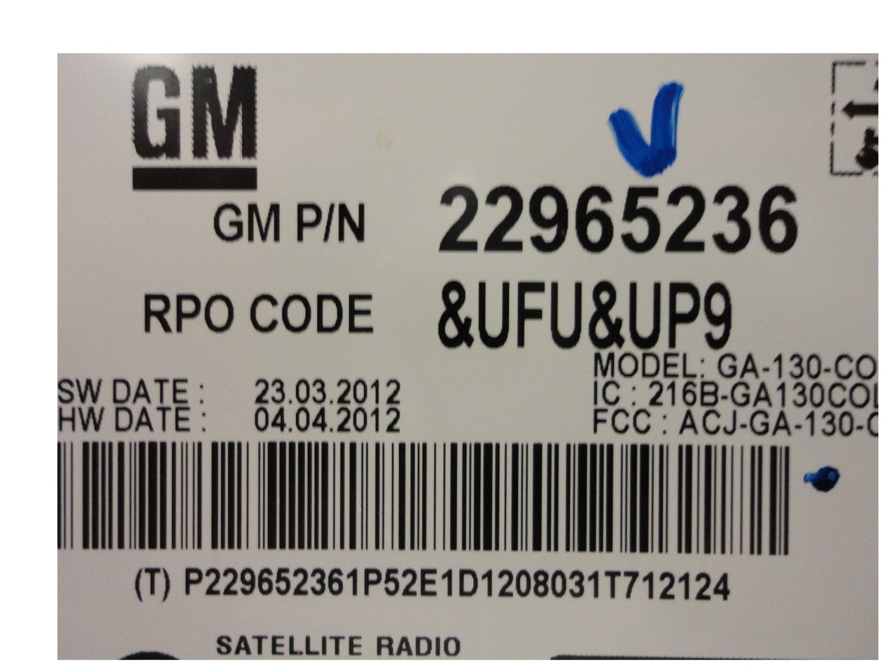 13 Chevrolet Malibu Volt OEM Factory Radio CD Player AM FM MP3 UFU SPECIAL ORDER