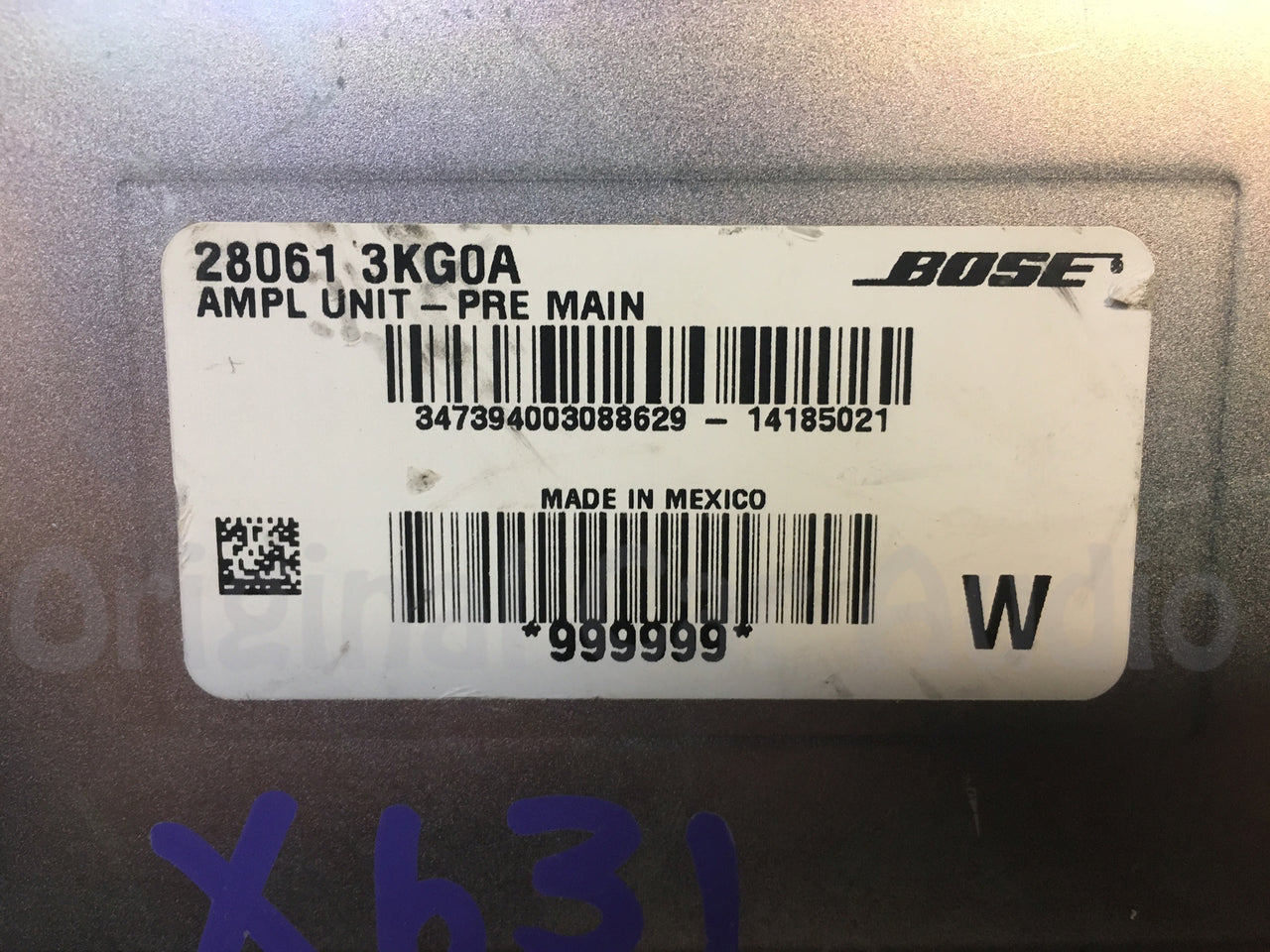 2013 - 2015 Nissan Pathfinder Bose Premium Amp Amplifier 28061 3KG0A