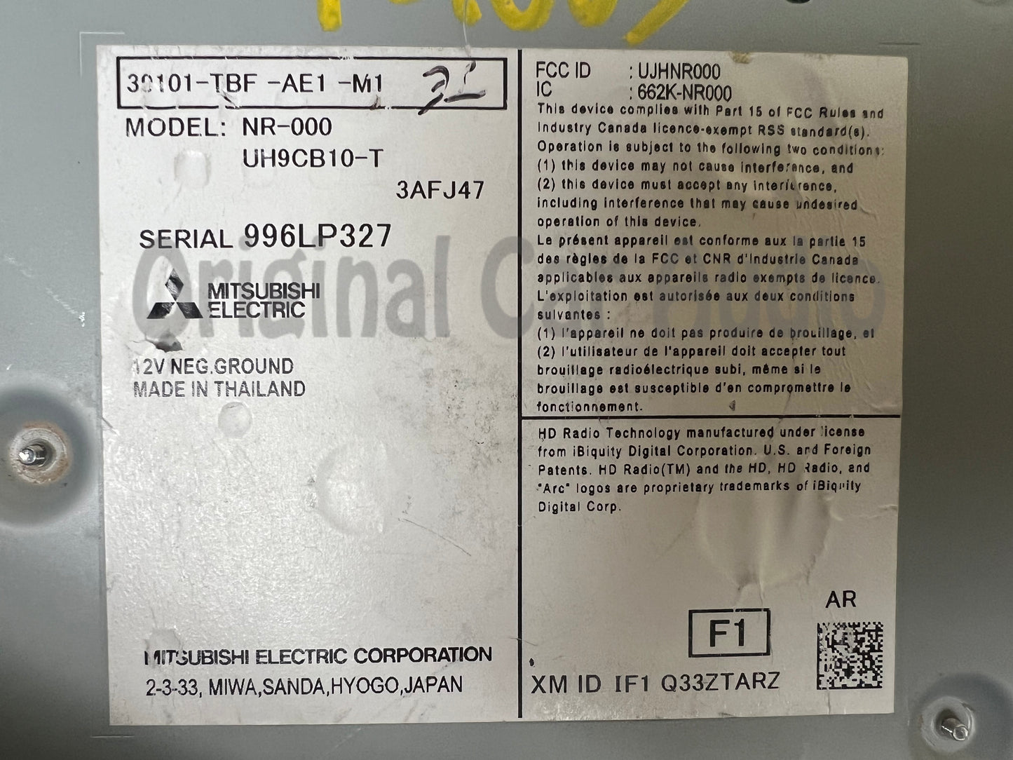 2019 - 2021 Honda Civic OEM Premium Sound Multi Media Bluetooth Sat Radio Receiver