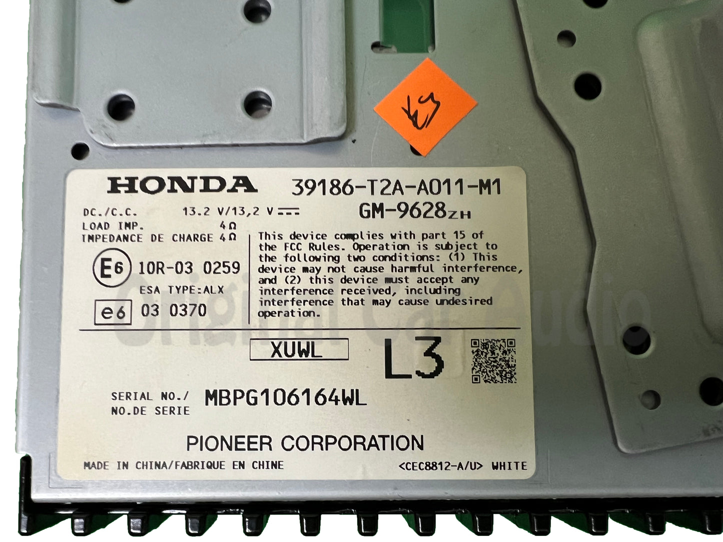 2013 - 2015 Honda Accord OEM Premium Sound System Audio Amplifier Amp