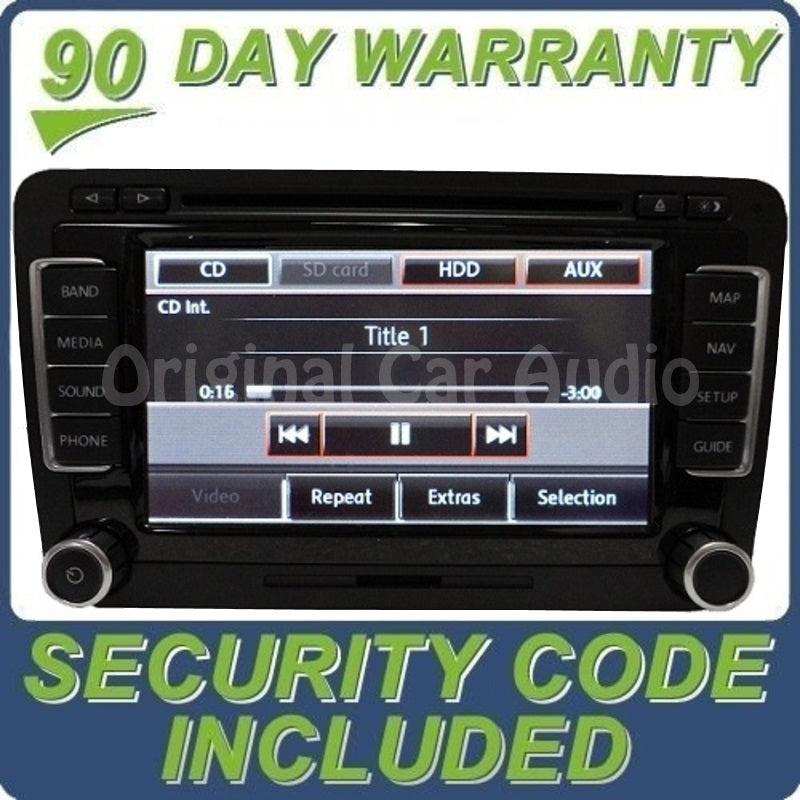 NEW 2010 2011 2012 2013 2014 Volkswagen OEM Radio Navigation GPS Bluetooth DVD CD MP3 Player Premium 8