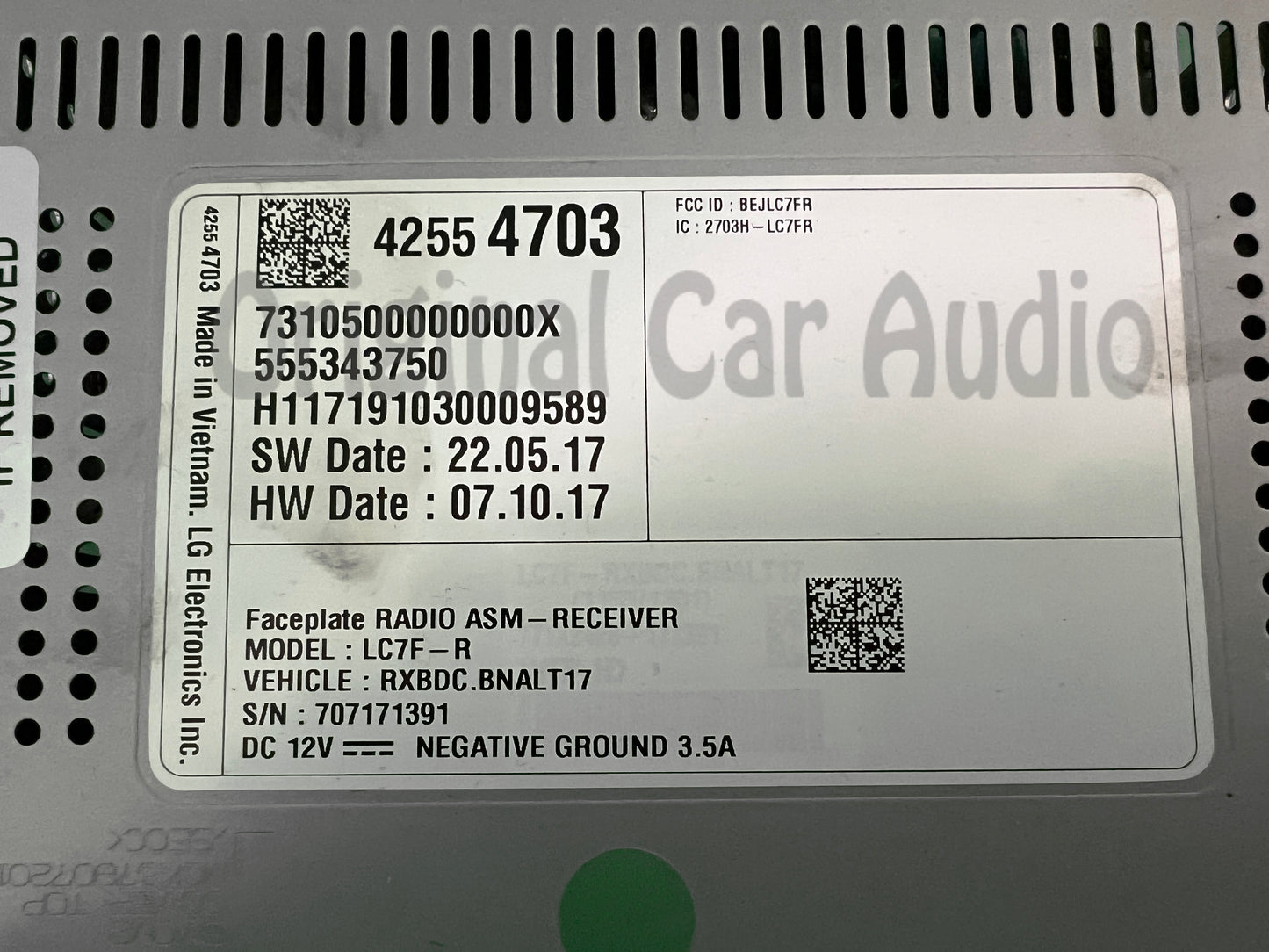 2017 - 2020 Chevrolet Chevy Cruze Traverse OEM 7" MyLink Apple CarPlay Android Auto Multi Media XM Radio Receiver