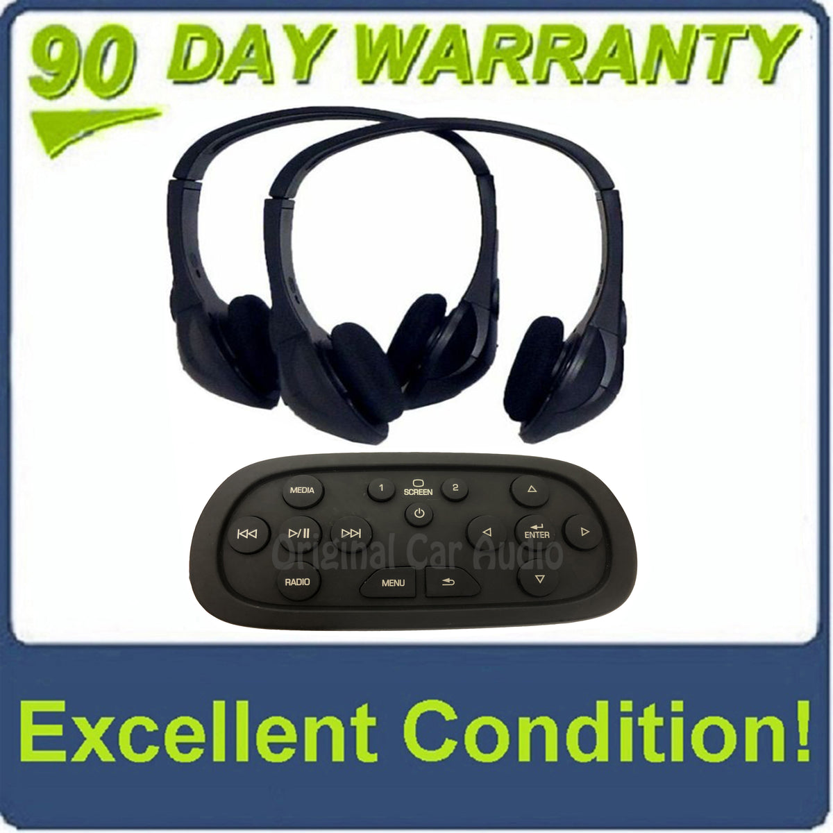 2015 - 2016 Cadillac Chevrolet Chevy GMC Wireless Headphone OEM Remote Rear Seat Entertainment