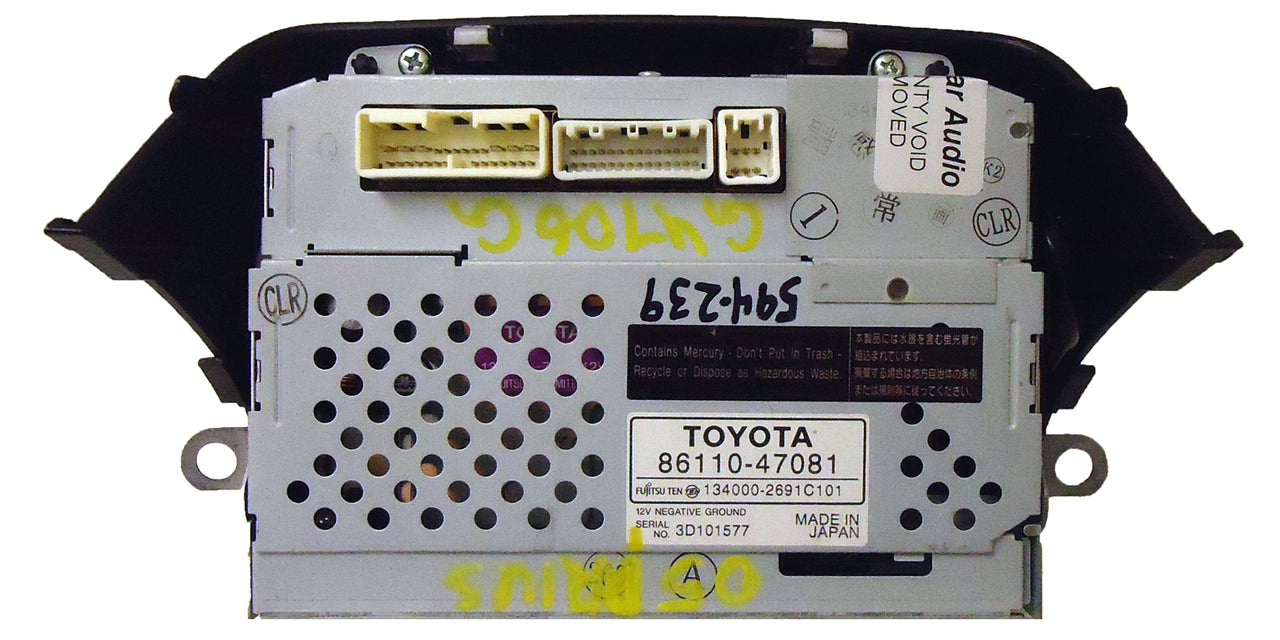2004 - 2005 Toyota Prius OEM Information Energy Center Display Screen