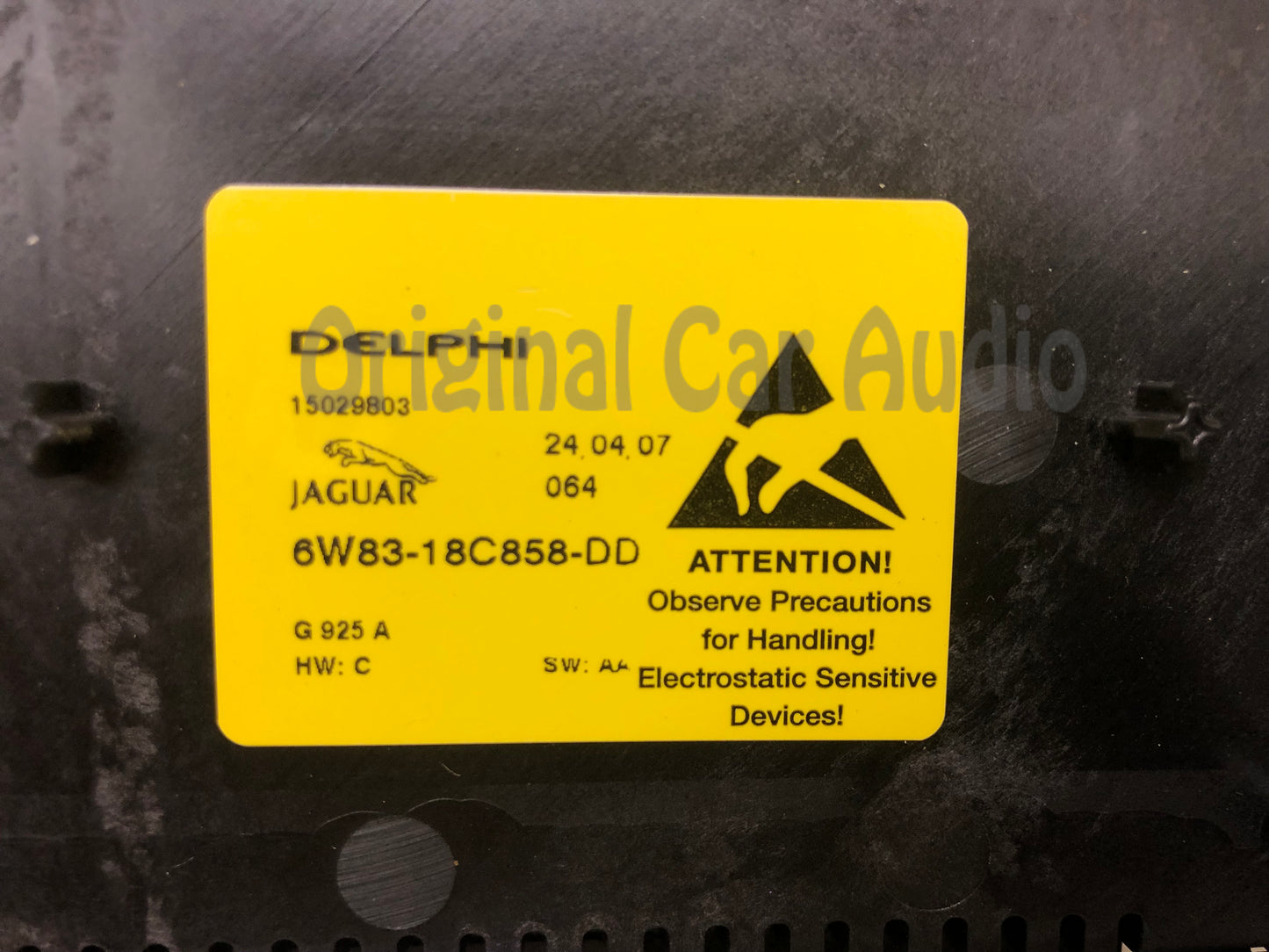2006 - 2007 Jaguar XK XKR OEM Radio Climate Control Dash Bezel FACEPLATE ONLY