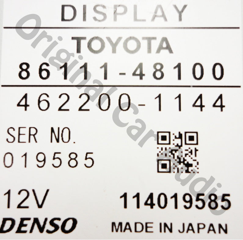 2004 - 2007 Toyota Highlander OEM Navigation GPS Display Screen Monitor