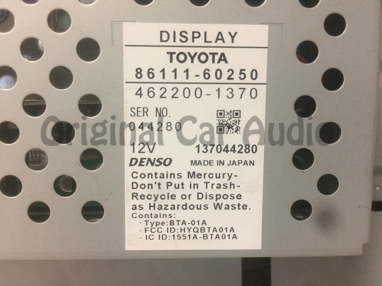RE-MANUFACTURED 2004 2005 2006 2007 Toyota Land Cruiser OEM Pioneer Navigation Display Screen