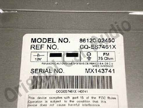 New Toyota Corolla JBL radio 6 CD disc player changer A51815