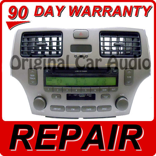 02 03 04 05 06 Lexus ES330 ES300 Radio Tape REPAIR 6 CD Disc Changer