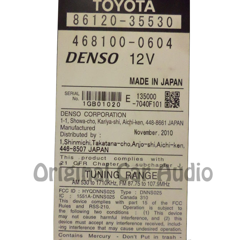 2010 - 2013 Toyota 4Runner OEM JBL Navigation GPS Radio AM FM 4 Disc Changer MP3 CD Player E7028