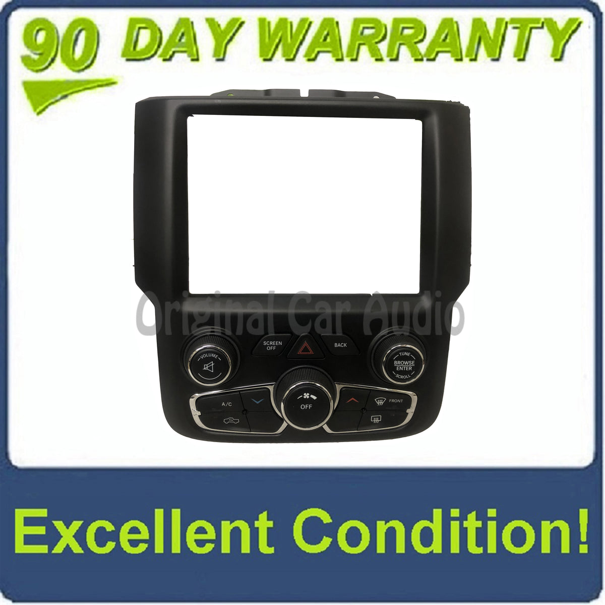 2013 - 2017 Ram Truck 1500 2500 3500 OEM 8.4 Uconnect Single Climate Zone Control Panel Bezel ONLY