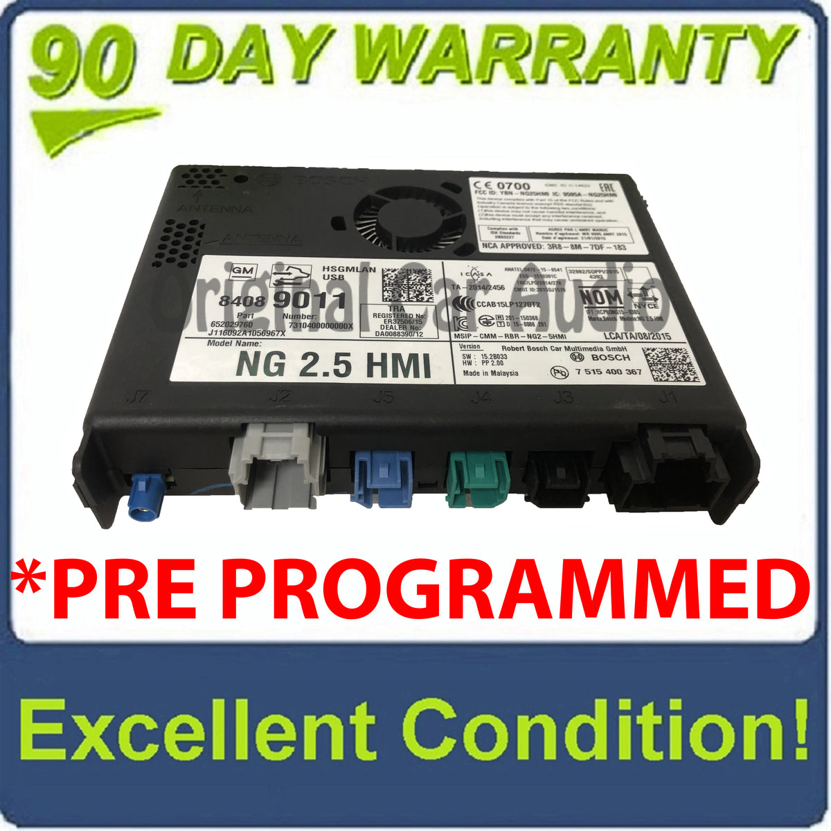 PRE-PROGRAMMED 2016 - 2020 Buick Chevrolet GMC Cadillac OEM Navigation Human Interface Module NG 2.5 HMI