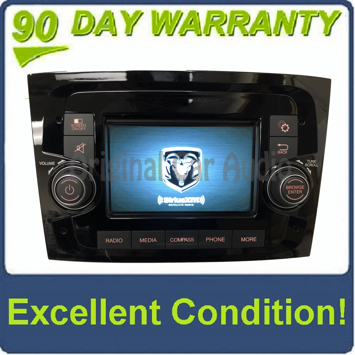 2015 - 2017 Ram ProMaster City OEM 636 VP2 NAFTA SDARS Touch Screen AM FM Bluetooth Radio Media Receiver