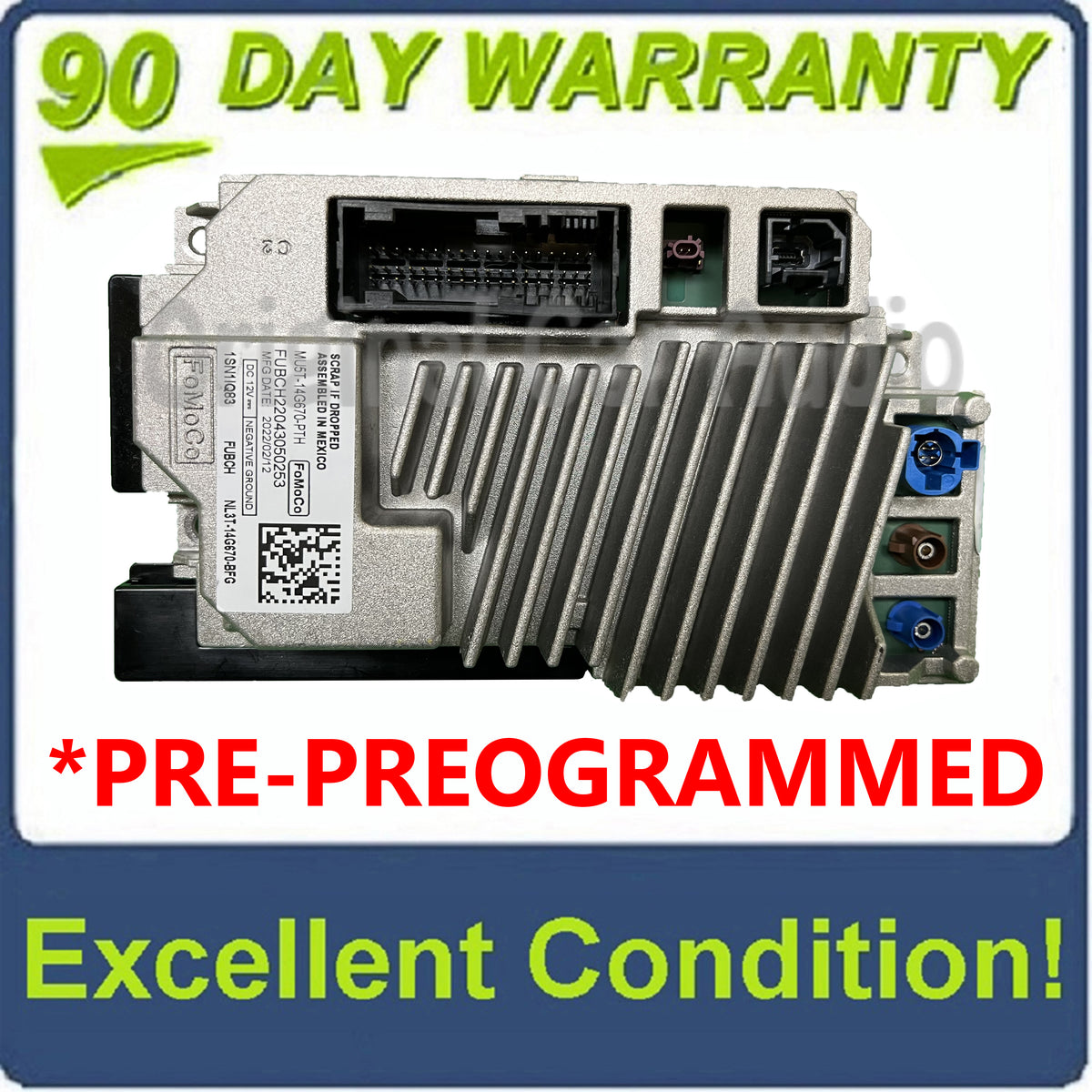 PRE-PROGRAMMED 21 - 23 Ford F150 Explorer OEM Sync 4 APIM Info Control Module for 12" Display ONLY W/ NAV