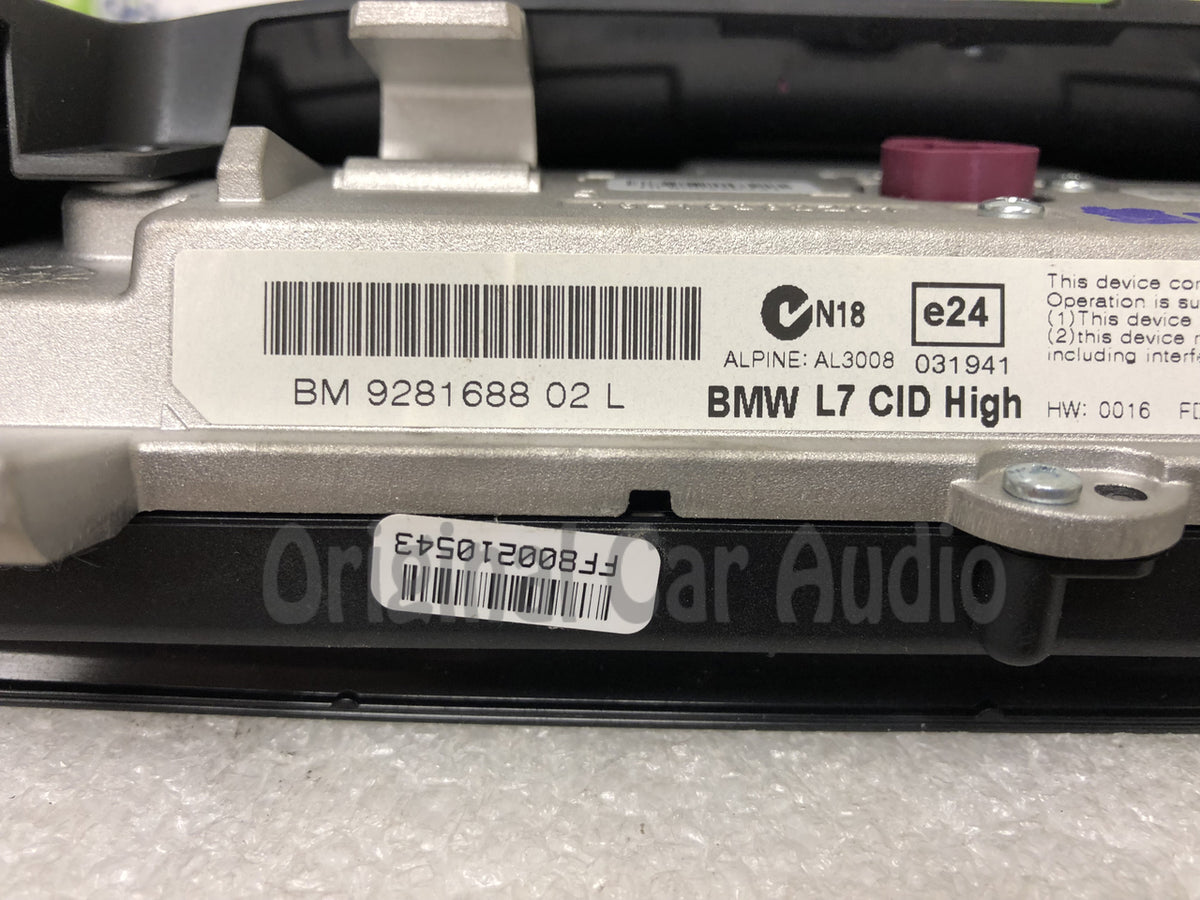 2012 - 2017 BMW 3 4 Series OEM L7 CID Wide Screen GPS Navigation Touch Display Monitor
