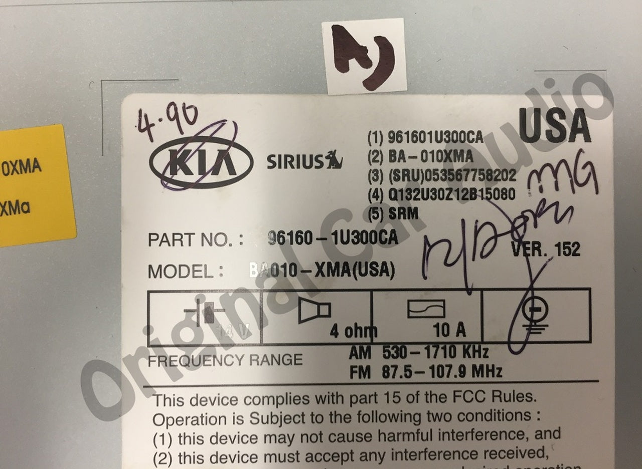 Refurbished 2012-2013 Kia Sorento Radio CD Player Stereo Bluetooth Sirius MP3 Touch Screen UVO HD OEM