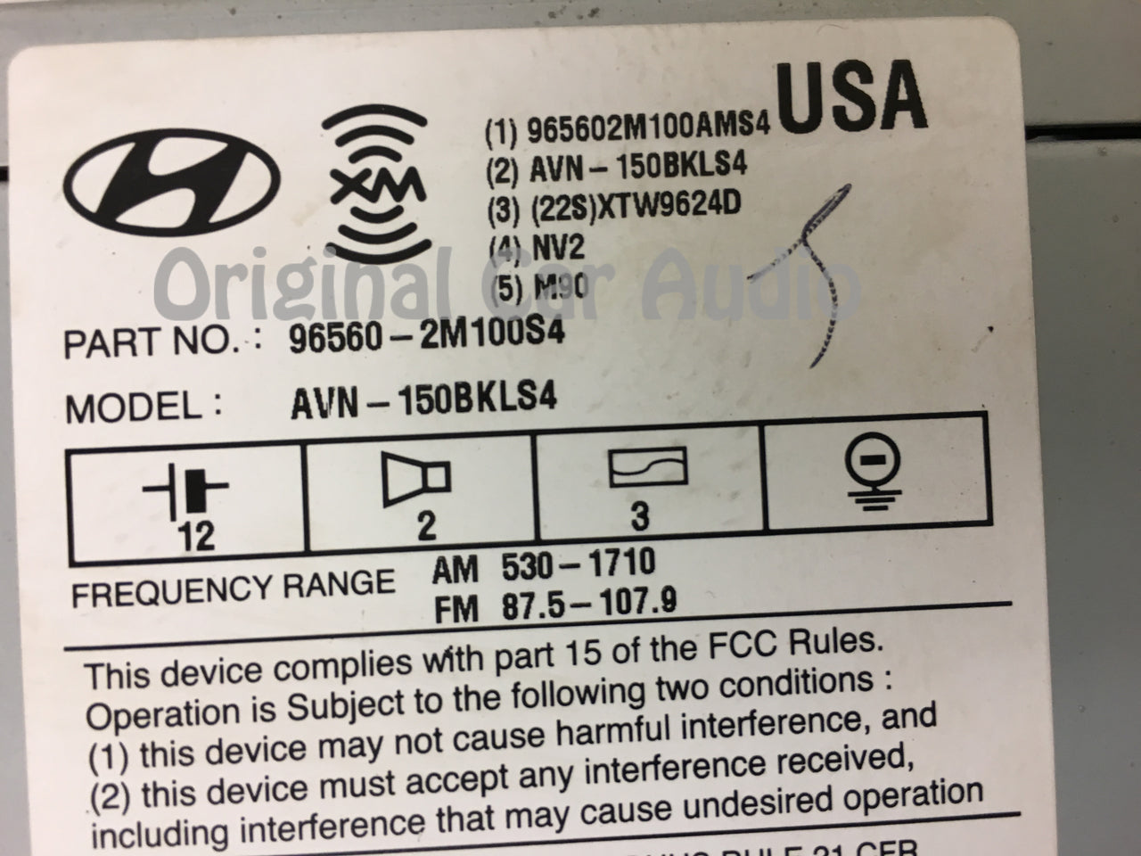 2009 - 2011 Hyundai GENESIS Navigation Touchscreen Bluetooth CD AUX XM Infinity SILVER