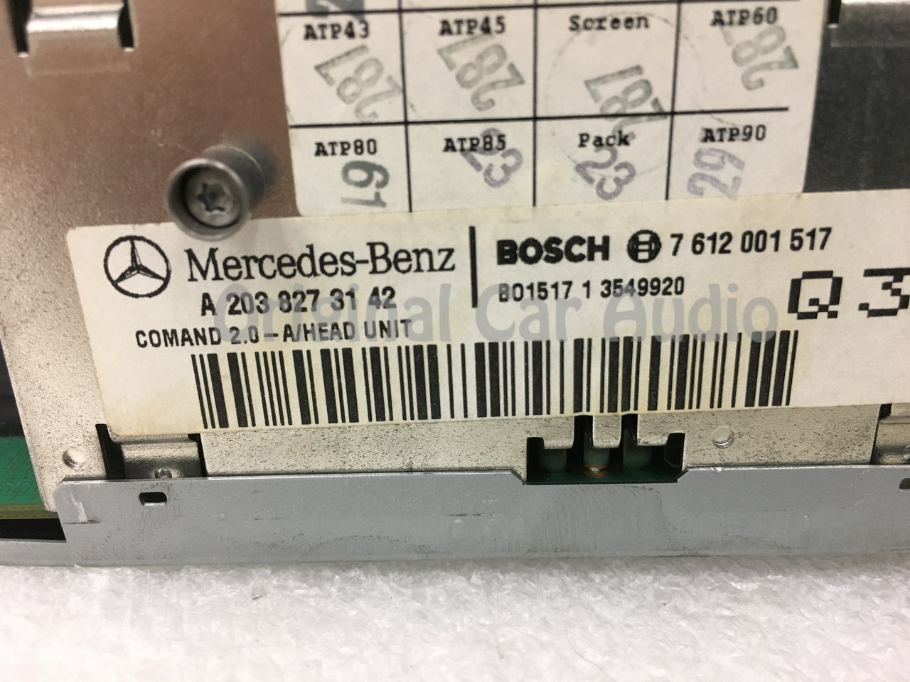 2001 - 2003 Mercedes C-Class OEM Command 2.0 Navigation CD Player AM FM Radio Receiver