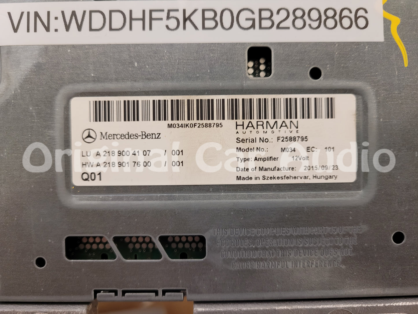 2014 - 2020 Mercedes-Benz GLA CLS Class OEM Amplifier 12-Volt