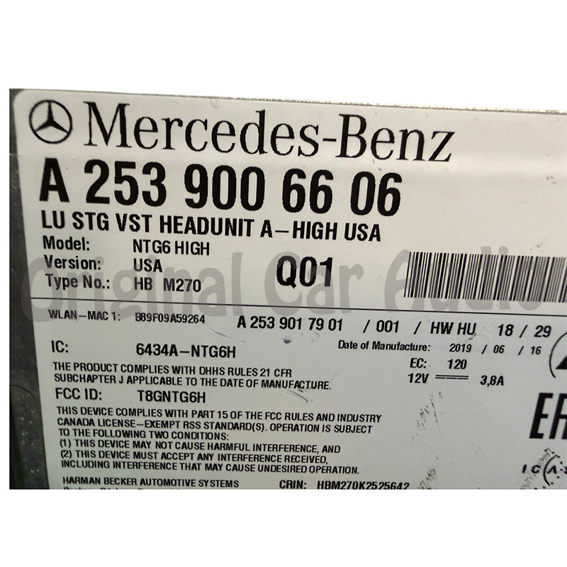 2016 - 2023 Mercedes Benz GLC-Class GLC300 GLC63 OEM Multi Media Navigation Radio Receiver Comand NTG6