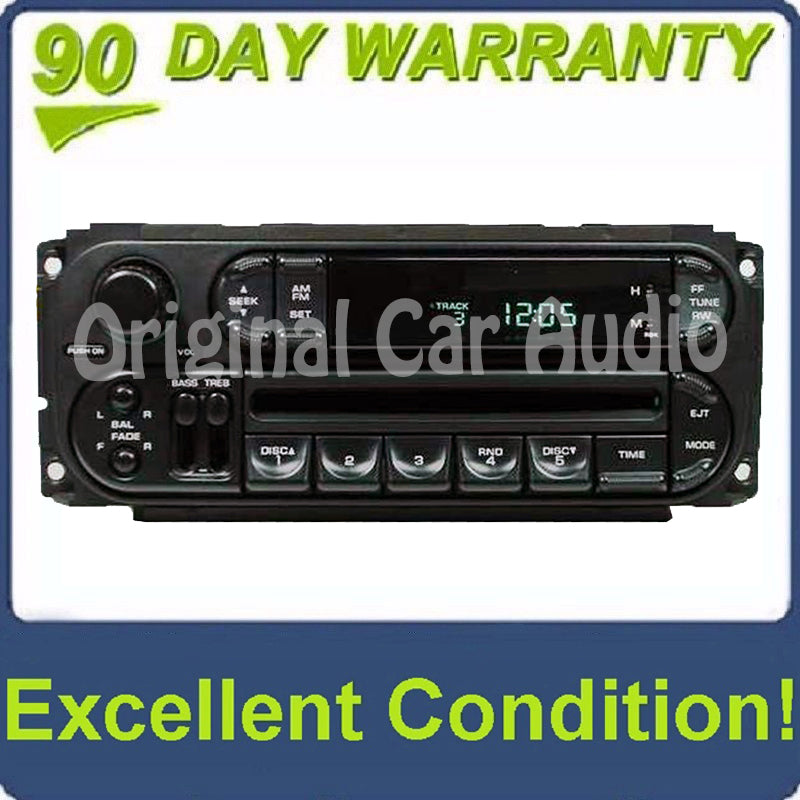 2002 - 2007 Chrysler Dodge Jeep OEM AM FM Radio CD Player Receiver RBK