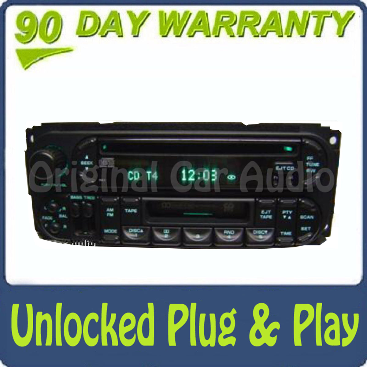 02 03 04 05 Chrysler Jeep Dodge Radio Cassette and CD Player RAZ RBP RBU